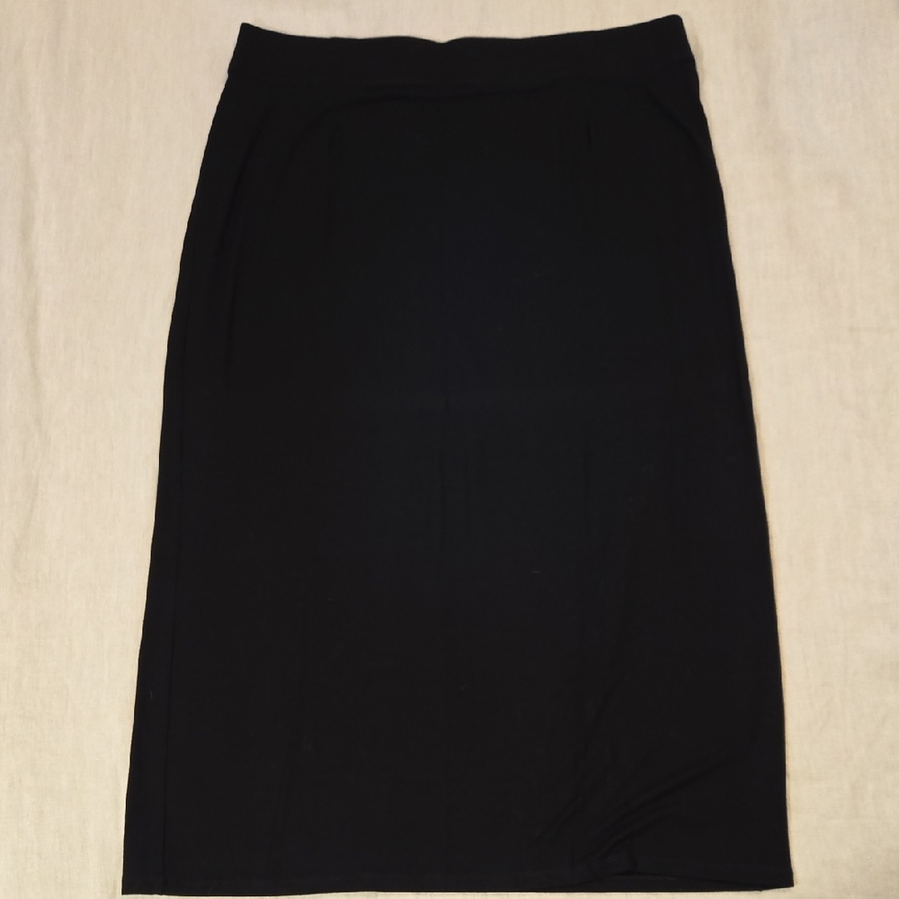 Eileen Fisher Classic Black Pencil Skirt